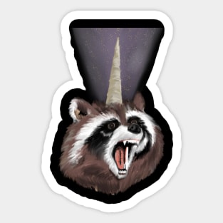 Raccoonicorn Sticker